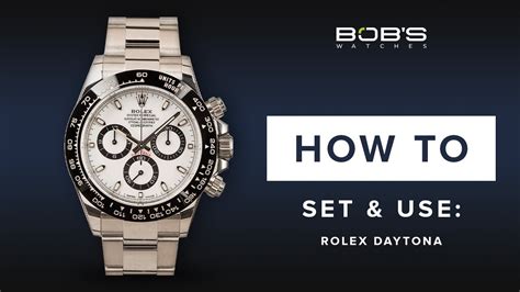 rolex daytona instruction booklet|Rolex daytona setting instructions.